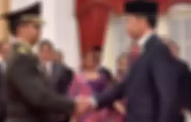 Andika Perkasa, KSAD saat dilantik Presiden Jokowi
