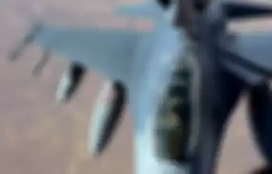 Pesawat jet tempur F-16.