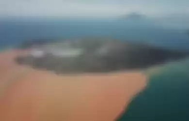 Kondisi terkini Gunung Anak Krakatau. 