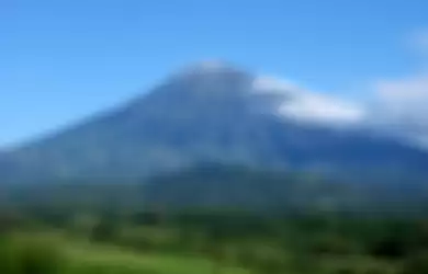 "sumbing mountain landscape, central java, Indonesia"