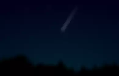 Ilustrasi hujan meteor Taurid Selatan
