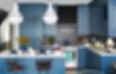 dapur bernuansa biru