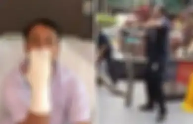 Amankan Ular Piton, Pria ini Justru Digigit hingga Gigi Hewan Tersebut Tertancap di Tangannya