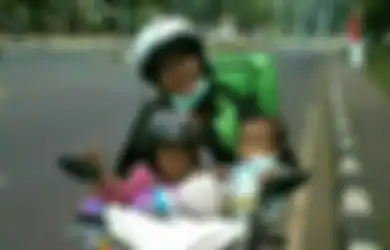 Kisah Wa Ode Siti Zuhro Badia, Drivel Ojol Wanita yang Bawa 2 Anaknya Bekerja Karena Ia Ditinggal Suami