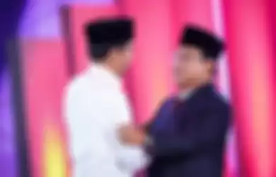 Capres Jokowi dan Capres Prabowo berbincang akrab
