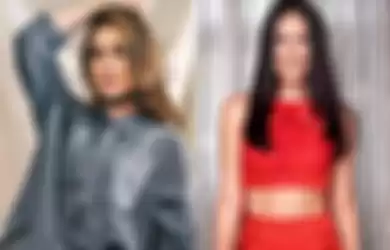 Mengintip penampilan seksi mantan pacar Ariel Noah, Luna Maya dan Sophia Latjuba saat pakai blazer dress yang mirip