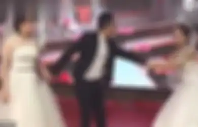 Kacau Balau, Mantan Pacar dari Mempelai Pria Datang ke Pesta Pernikahan, Pakai Gaun Pengantin, dan Minta Balikan sampai Berlutut, Buat Mempelai Wanita Langsung Turun dari Panggung
