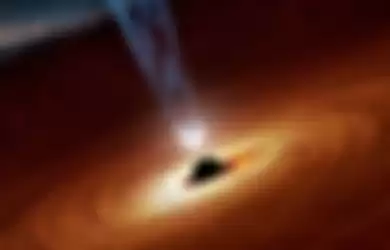 Ilustrasi lubang hitam (black hole)