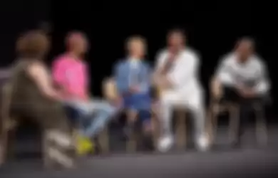 Will Smith, Jada Smith dan Jaden Smith dalam diskusi di Apple Park
