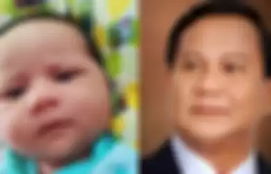 Viral bayi mirip Prabowo.