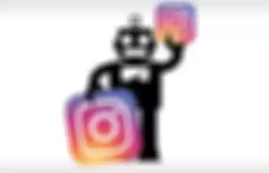 Ilustrasi bot di Instagram