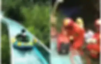 Saling Bertabrakan Hingga Terbang Keluar Jalur, 2 Tewas dan 12 Luka-luka Saat Main Seluncuran Air Terpanjang di Dunia
