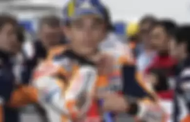 Marc Marquez tunjukkan hasil crash di kualifikasi MotoGP 2019, Prancis.