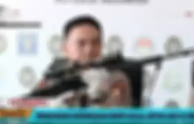 Senjata api yang diduga akan digunakan pelaku penembakan (Youtube Kompas TV)