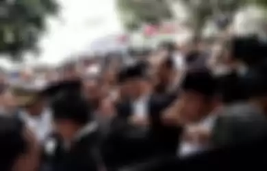 Suasana pemakaman Ani Yudhoyono di TMP Kalibata, Jakarta Selatan, Minggu (2/6/2019).