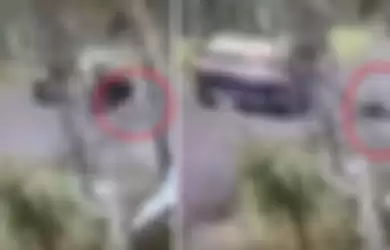 Video detik-detik seorang wanita loncat dari mobil di Bali. 