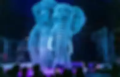 Tampilan hologram 3D Sirkus Roncalli