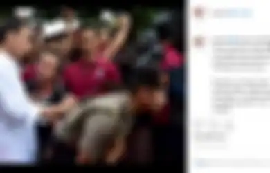 Viral Foto Ajudan Presiden Jokowi yang ‘Pinjami Punggung’ Untuk Jadi Bantalan Tanda Tangan, Pernah Dilakukan Soeharto dan SBY Juga