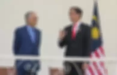 Presiden Jokowi dan mantan PM Malaysia Mahathir Mohamad
