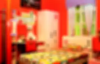 Ilustrasi warna-warna hangat pada  kamar yang cocok bagi anak autis. 