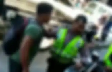 Pria Gempal Ini Awalnya Ngotot Tak Mau Salah dan Tantang Polisi, Tapi Malah Begini Akhirnya