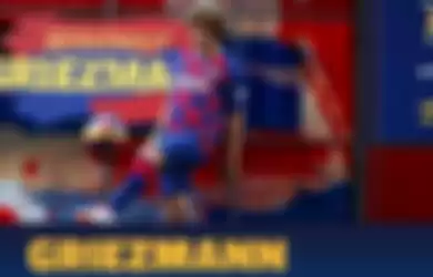 Antoine Griezmann menunjukkan skill juggling bola ketika diperkenalkan sebagai pemain baru Barcelona pada Ahad (14/7/2019) di Stadion Camp Nou.