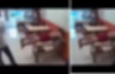 Video aksi pencurian di sebuah warung makan di Depok. 