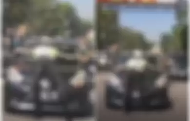 Viral Video Seorang Berseragam Polisi Gelantungan di Kap Mobil Demi Hentikan Pengendara