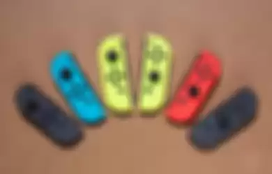 Ilustrasi beberapa varian Joy-Con Nintendo Switch