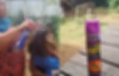 Miris! Anak Ini Gunakan Obat Nyamuk untuk Basmi Kutu di Kepalanya, Netizen: yang Disemprot Ikutan Mati