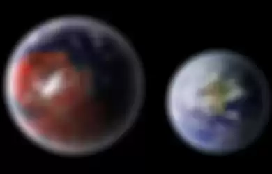 Perbandingan Kepler 442b dengan Bumi.