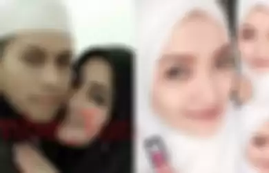 Foto mesra Umi Pipik dan Sunu (kiri) dan Suci (kanan) 