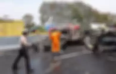 Kecelakaan maut di tol Purbaleunyi kilometer 92, Senin (2/9/2019).