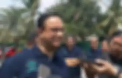 Gubernur DKI Jakarta, Anies Baswedan di Pantai Ancol, Jakarta Utara, Sabtu (14/9/2019).