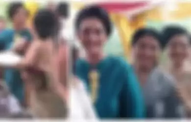 Viral video emak-emak rebutan rendang, ternyata cuma settingan