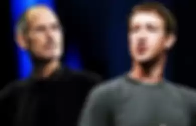 Steve Jobs dan Mark Zuckerberg.