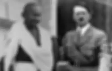 Mahatma Gandhi dan Adolf Hitler.