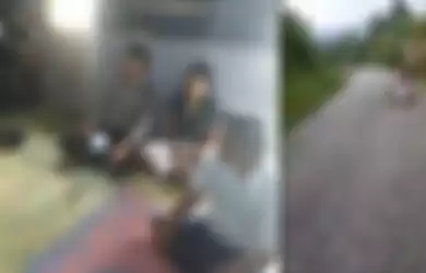 Sebuah video yang memperlihatkan seorang pria dengan sadis menyeret perempuan di jalan aspal viral di media sosial