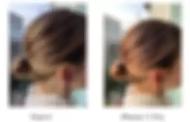 Perbandingan hasil foto Pixel 4 (kiri) dan iPhone 11 Pro (kanan)