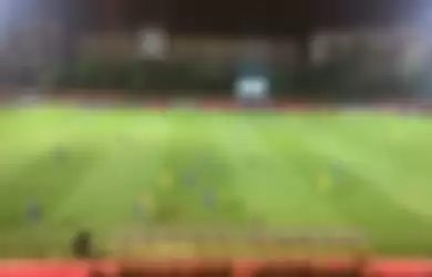 Suasana laga Bhayangkara FC kontra Persib pada lanjutan Liga 1 2019 di Stadion PTIK, Jakarta Selatan, 23 Oktober 2019.