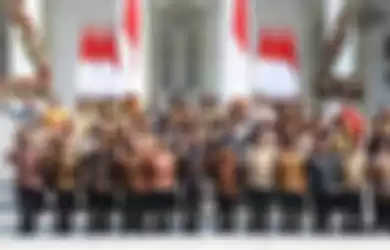 Para menteri Kabinet Indonesia Maju 