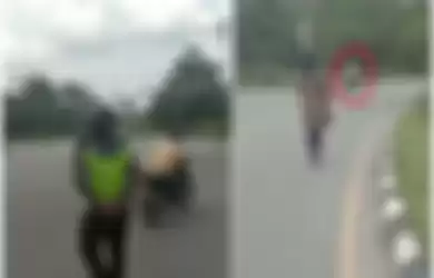 Bak Kesurupan, Pria Ini Ngamuk Tinggalkan Istri di Pinggir Jalan Gegara Ogah Ditilang