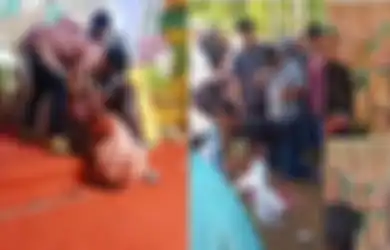 'Sesaat Namun Begitu Indah', Pria Ini Tak Kuasa Menahan Tangis di Pusara Istri yang Meninggal Setelah Pingsan saat Resepsi Pernikahan