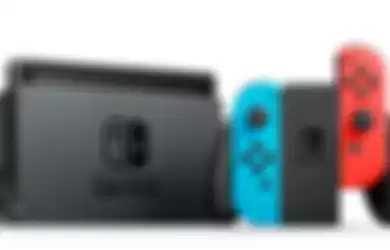 ilustrasi kontroler game portabel Nintendo Switch