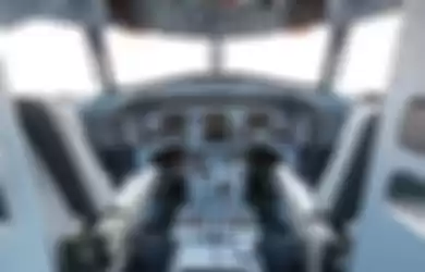 Ilustrasi kokpit pesawat