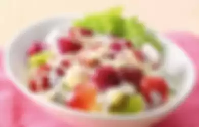 Salad Buah Keju Enak Pasti Tampil Beda Dengan Resep Salad Buah Saus Yoghurt Susu