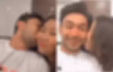 Video adegan saling cium pipi Reza Rahardian dengan Kiky