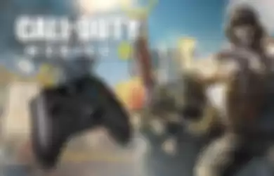 Ilustrasi penggunaan controller pada Call of Duty: Mobile