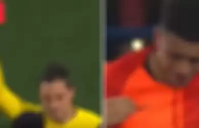 Pemain Shakhtar Donetsk, Taison mendapat kartu merah dari wasit karena tindakannya yang menentang rasisme.