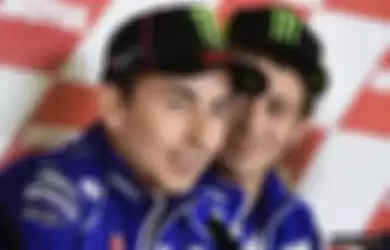 Jorge Lorenzo dan Valentino Rossi saat berada di tim Yamaha